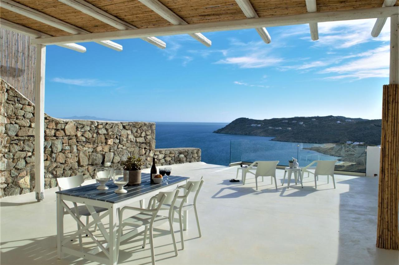 Mykonos TownElia House With Amazing View On The Beach Mykonos别墅 外观 照片