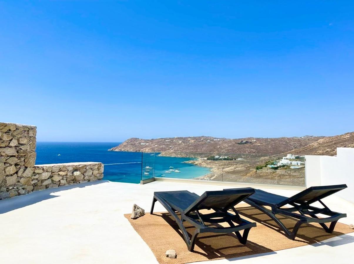 Mykonos TownElia House With Amazing View On The Beach Mykonos别墅 外观 照片