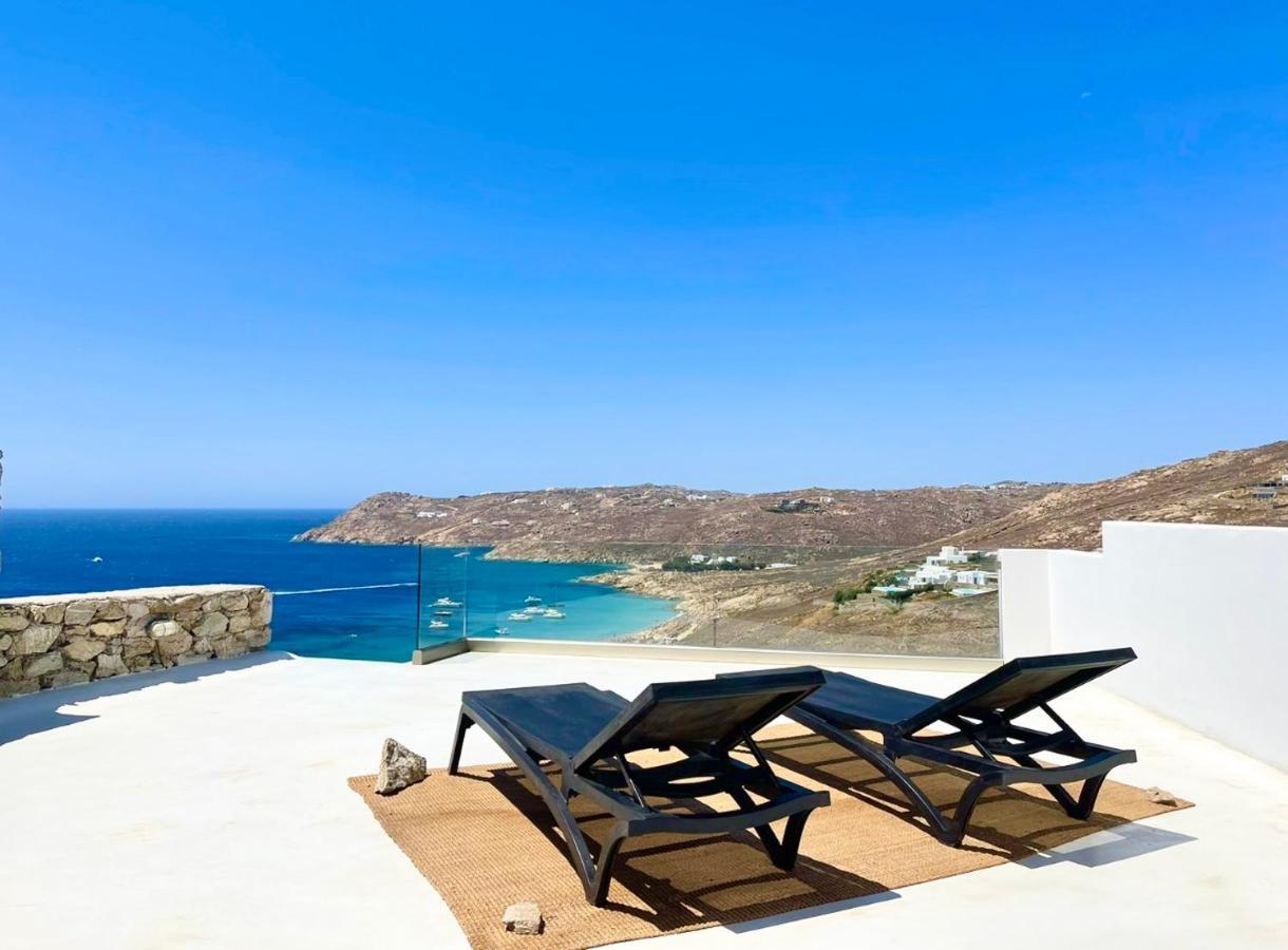 Mykonos TownElia House With Amazing View On The Beach Mykonos别墅 外观 照片